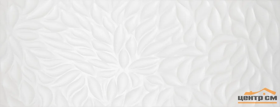 Плитка INTERCERAMA Florentine белая стена рельеф 23*60 арт.2360147061/Р