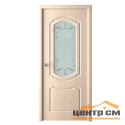 Дверь ВДК Бьянка беленый дуб стекло наливное 60х200, ПВХ