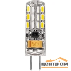 Лампа светодиодная 2W G4 12V 2700K (желтый) капсула силикон Feron, LB-420