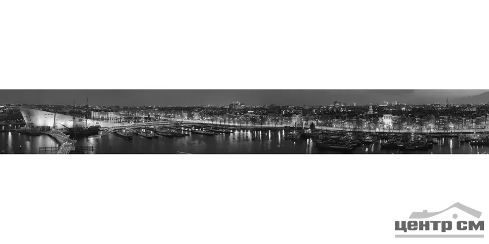 Плитка Amsterdam Panorama панно стекл. 20x50 (3шт)