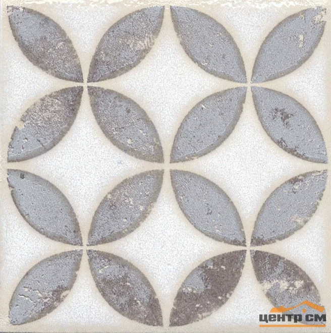 Плитка KERAMA MARAZZI Амальфи вставка орнамент коричневый 9,9x9,9x7 арт. STG\A401\1266