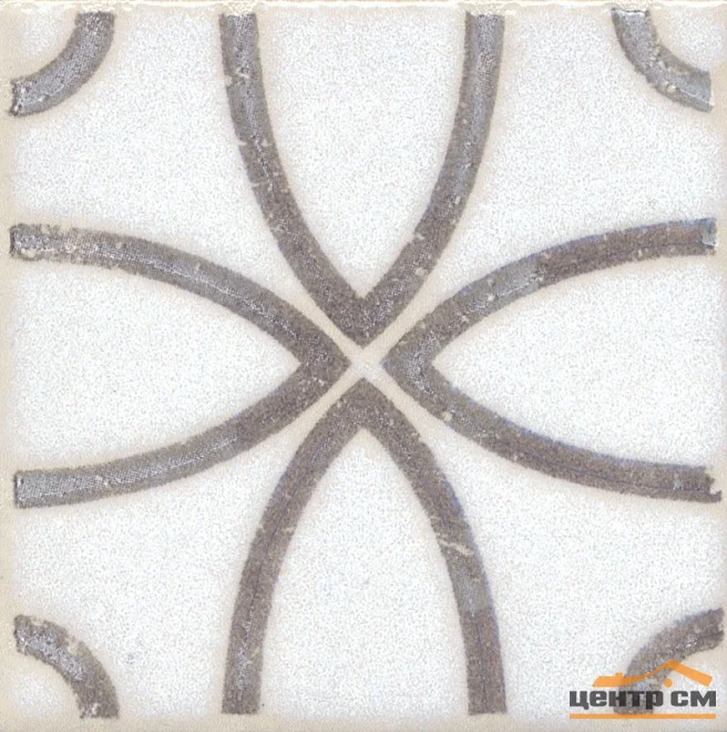 Плитка KERAMA MARAZZI Амальфи вставка орнамент коричневый 9,9x9,9x7 арт. STG\A405\1266