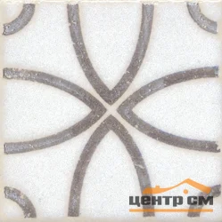 Плитка KERAMA MARAZZI Амальфи вставка орнамент коричневый 9,9x9,9x7 арт. STG\A405\1266