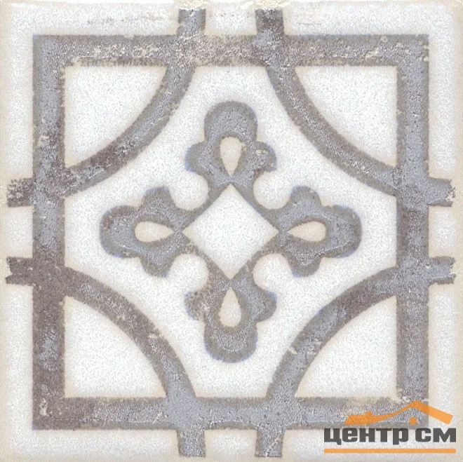 Плитка KERAMA MARAZZI Амальфи вставка орнамент коричневый 9,9x9,9x7 арт. STG\A406\1266
