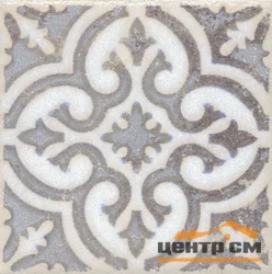 Плитка KERAMA MARAZZI Амальфи вставка орнамент коричневый 9,9x9,9x7 арт. STG\A408\1266