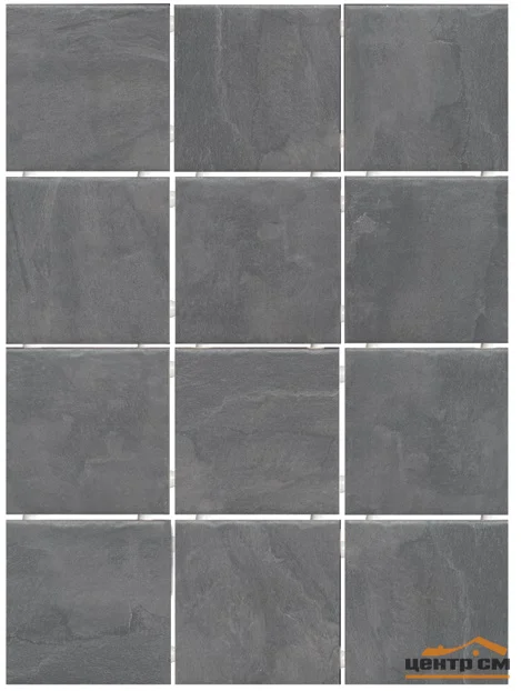 Плитка KERAMA MARAZZI Дегре серый темный, полотно 30х40 из 12 частей 9,9х9,9 9,9x9,9x7 арт. 1300
