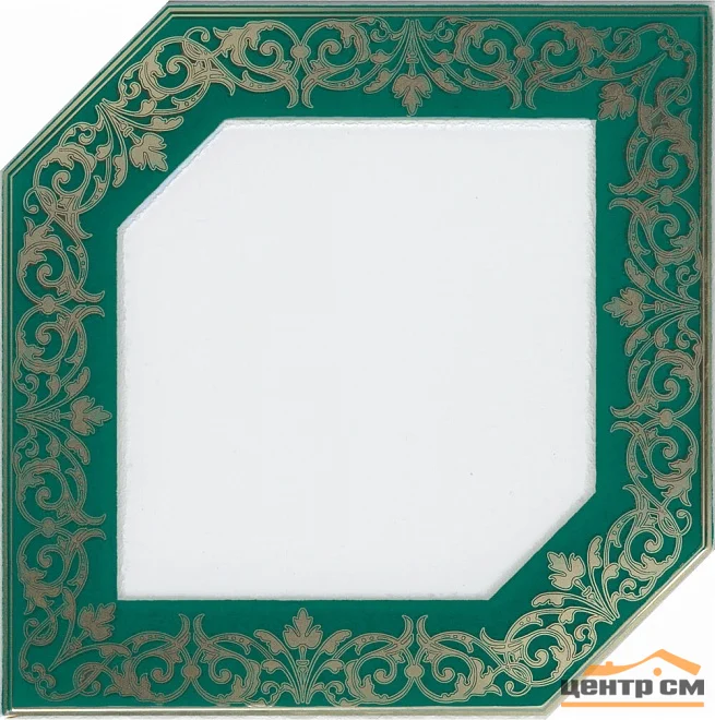 Плитка KERAMA MARAZZI Клемансо декор зеленый 15x15x6,9 арт. HGD\D250\18000