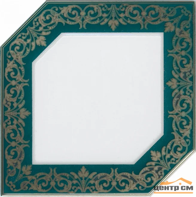 Плитка KERAMA MARAZZI Клемансо декор зеленый темный 15x15x6,9 арт. HGD\E250\18000
