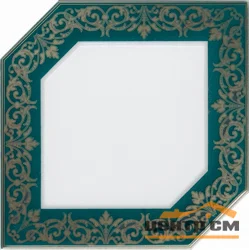 Плитка KERAMA MARAZZI Клемансо декор зеленый темный 15x15x6,9 арт. HGD\E250\18000