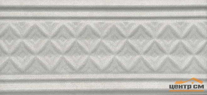 Плитка KERAMA MARAZZI Пикарди бордюр структура серый 15x6,7x10 арт. LAA003