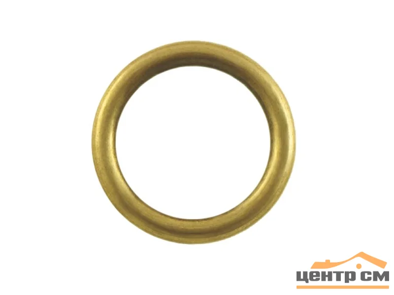 Кольцо с пластиковой вставкой d16/19мм золото глянец 10шт