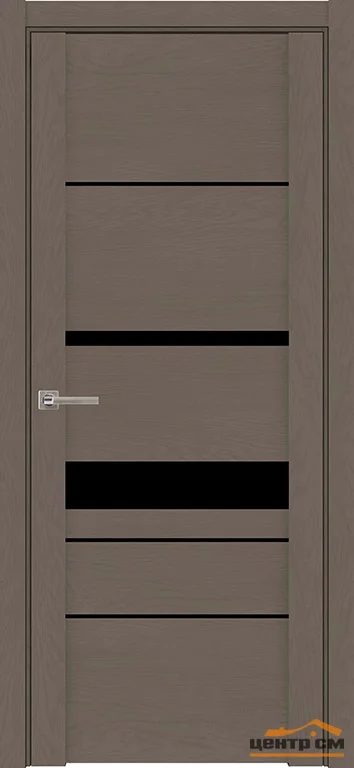 Дверь Uberture UNILINE Модель 30023 частичное черное стекло, софт тортора 60
