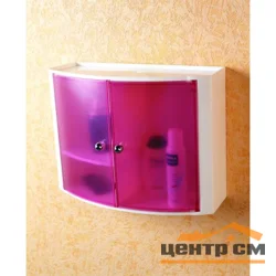 Полка- шкафчик Прима Нова розовый В-11