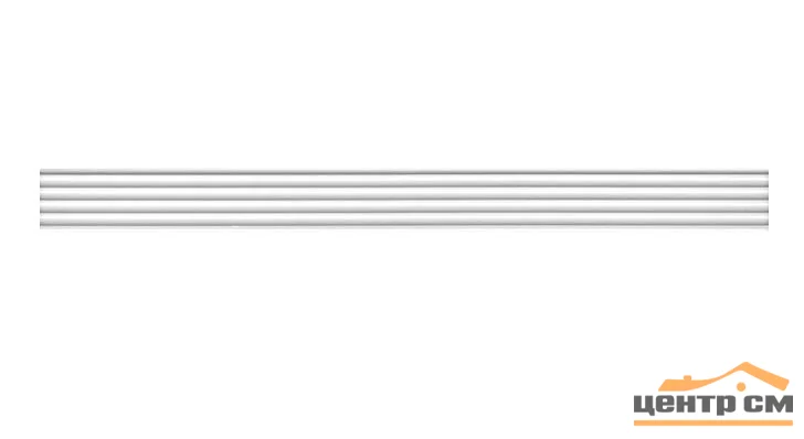 Плитка KERAMA MARAZZI Монфорте бордюр белый структура обрезной 40x3,4x9 арт. LSA013R