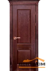 Дверь ОКА "Классик №1" глухая махагон 70 (массив дуба)