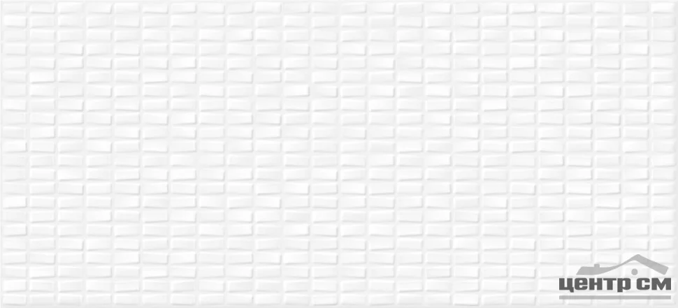 Плитка CERSANIT Pudra мозаика рельеф белая стена 20x44 арт.PDG053D