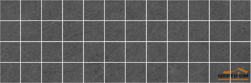 Плитка LAPARET Story Декор мозаичный чёрный 20х60 арт.MM60094
