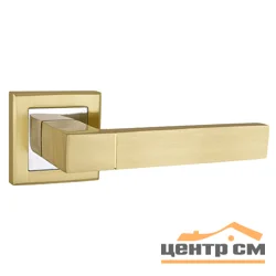 Ручка дверная PUNTO STYLE QL SG/CP-4 матовое золото/хром