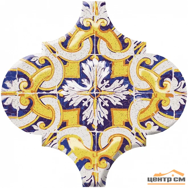 Плитка KERAMA MARAZZI Арабески Майолика декор орнамент 6,5x6,5x7 арт.OP\A159\65000