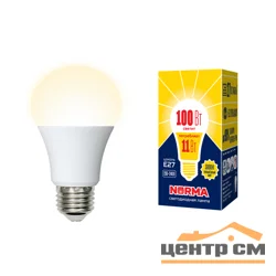 Лампа светодиодная 11W E27 220V 3000К WW (теплый белый) Шар матовый (A60) Volpe Norma