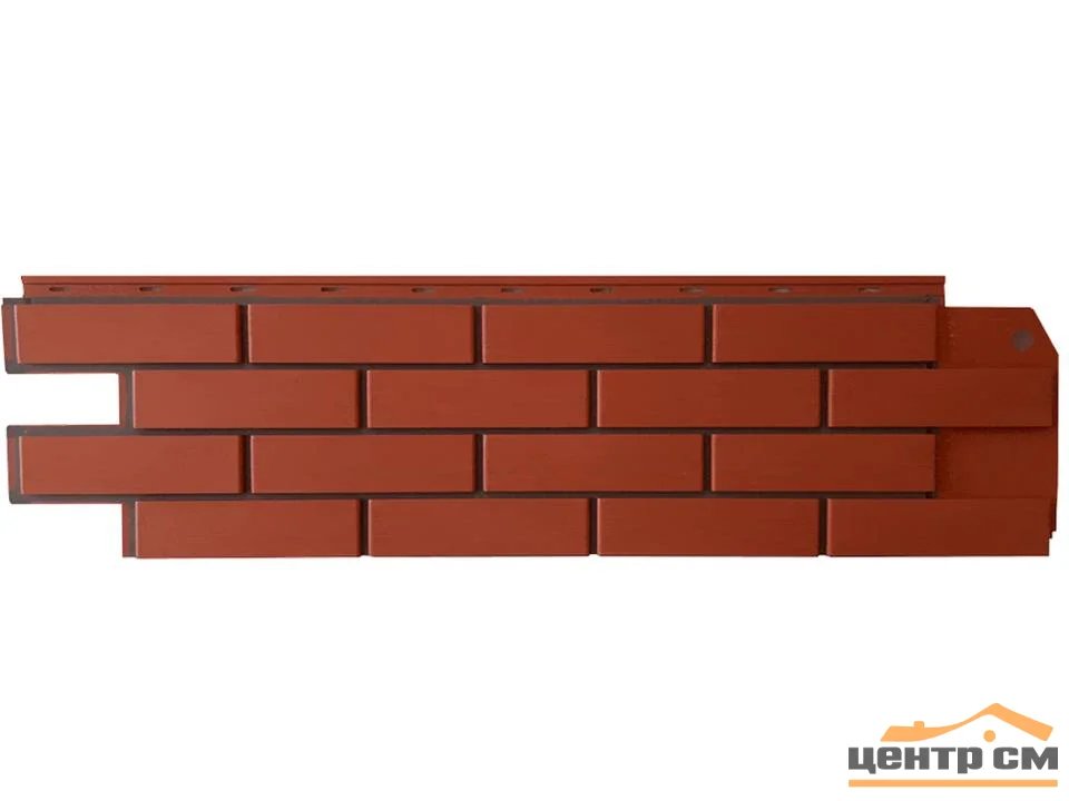 Панель фасадная BrickPanel кирпич красный 1,19*0,32 м (S=0.38м2)