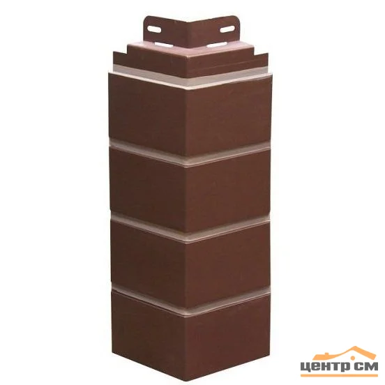 Угол наружный BrickPanel кирпич коричневый 0,119*0,32 м