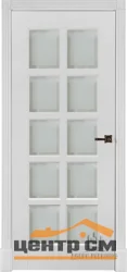 Дверь REGIDOORS Калифорния со стеклом Фальш фацет 60, эмаль белая