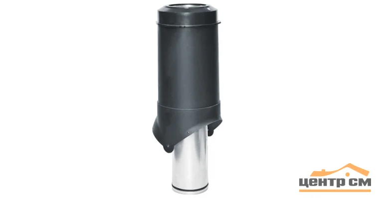 Выход вытяжки вентиляционный изолированный KROVENT Pipe-VT 150is 150/206/500 черный