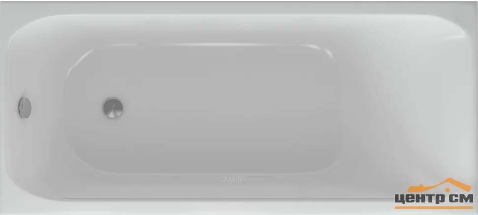 Ванна AQUATEK "Альфа" 170 пустая (с фронт.экраном, слив слева, вклеенный каркас)