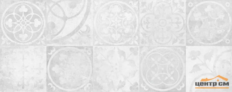 Плитка КЕРАМИН Тоскана 7Д, панно, белый декор 200х500