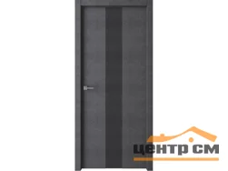 Дверь ВДК Стиль темный бетон глухая 60х200, эмалит