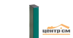 Столб оцинкованный РЕ RAL 6005 (зелёный) 60*40*1,4 высота 3м с отверстиями (втулки М6)
