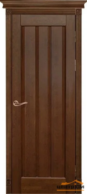Дверь ОКА "Версаль NEW" глухая античный орех 80 (массив ольхи)