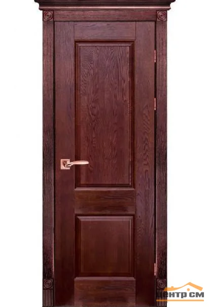 Дверь ОКА "Классик №1" глухая махагон 60 (DSW)
