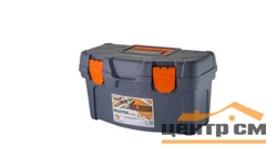 Ящик для инструментов BLOCKER Master Economy 16" серо-свинцовый/оранжевый, 408х218х223мм
