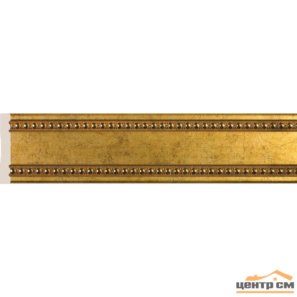 Багет интерьерный COSCA, "Ионики", молдинг 60, "Античное золото" 2,5м, арт.W60(1)G327