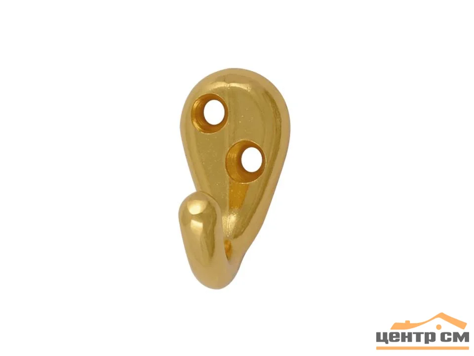 Крючок-вешалка Нора-М №8 1 рожковый золото
