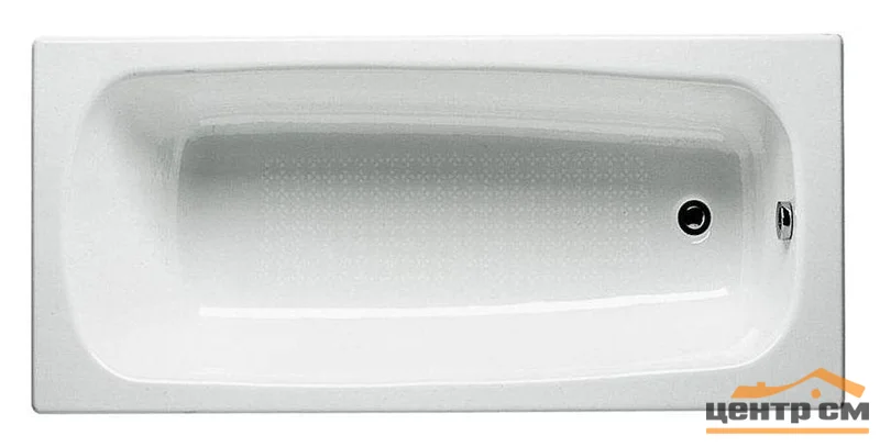 Ванна чугунная ROCA Continental 170х70 противоскользящее покрытие, с ножками