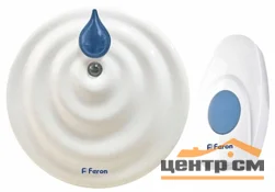 Звонок Feron (36 мелодий) беспроводной, белый, синий, E-374