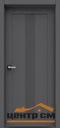 Дверь ВДК Стиль темный бетон глухая 80х200, эмалит Eco