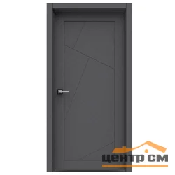 Дверь ВДК Нормаль темный бетон глухая 60х200, эмалит Eco