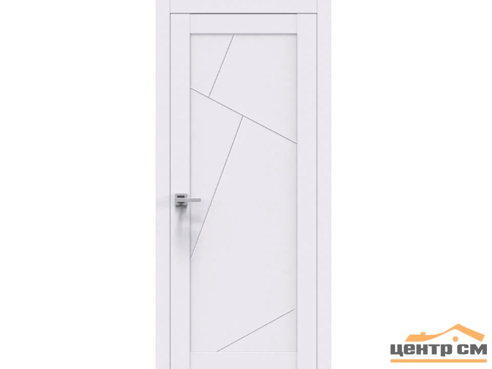 Дверь ВДК Нормаль белоснежная шагрень глухая 60х200, эмалит Eco