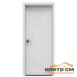 Дверь ВДК Лабиринт светлый бетон глухая 60х200, эмалит Eco