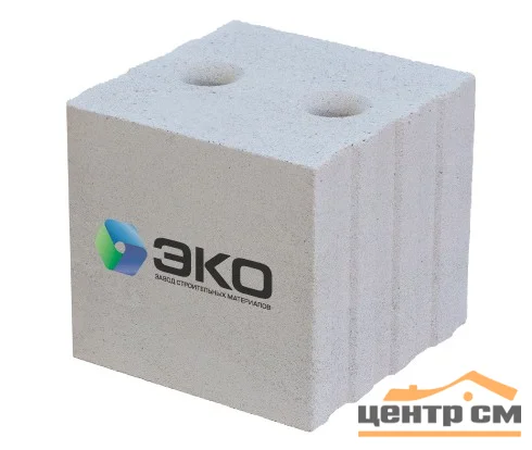 Пазогребневый блок ЭКО рядовой силикатный 248х250х248 мм