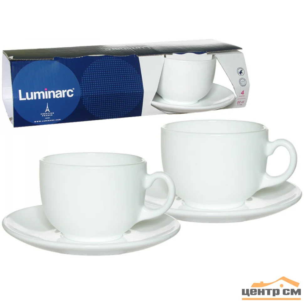 Набор чайный Luminarc 220мл N4991/65061 ESSENCE WHITE
