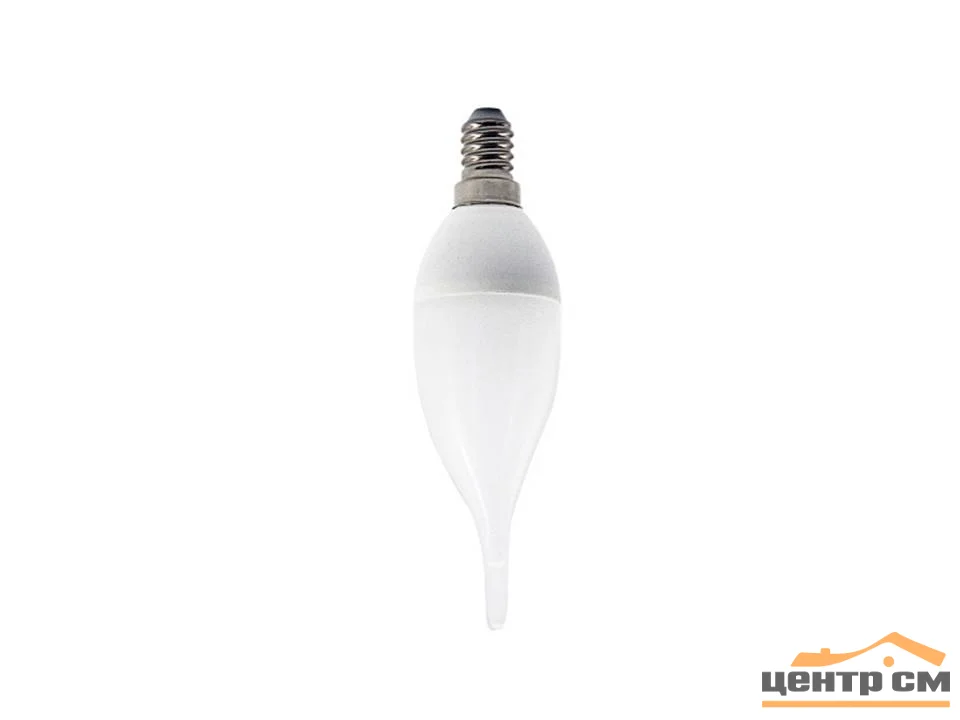 Лампа светодиодная 10W Е14 170-265V 2700K (желтый) свеча на ветру (СW35) Фарлайт