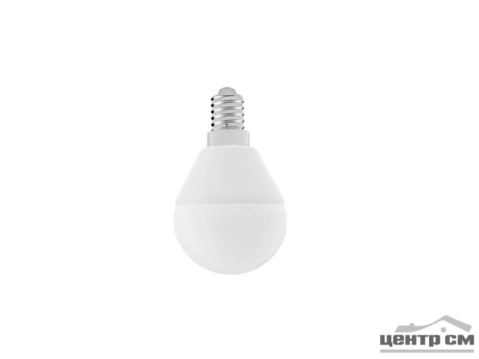 Лампа светодиодная 10W Е14 170-265V 2700K (желтый) шар (G45) Фарлайт