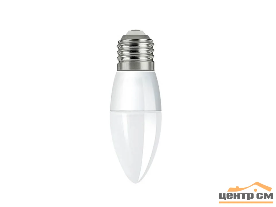 Лампа светодиодная 8W Е27 170-265V 2700K (желтый) свеча (С35) Фарлайт