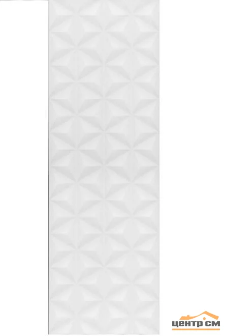 Плитка KERAMA MARAZZI Диагональ белый структура обрезной 25x75x11 арт.12119R