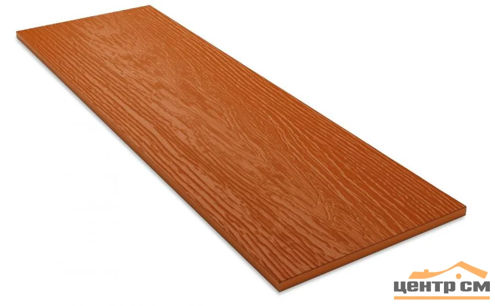 Фибросайдинг DECOVER Terracotta (оранжево-коричневый, RAL 8023) 190*3600*8мм